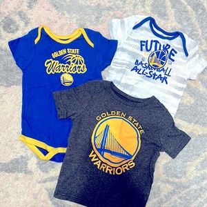 Infant Golden State Warriors Onsies (3)